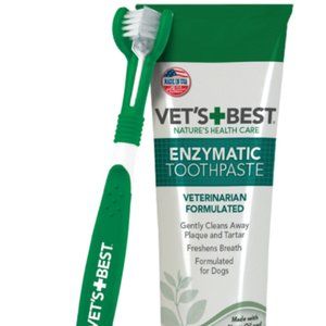 Dog Toothbrush and Enzymatic Toothpaste Set x2